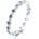 Silenti Jewelry Сребърен пръстен "Синьо Око" - 6 - 52мм (16.6мм диам. )