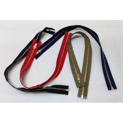Zip mosazný 35 cm