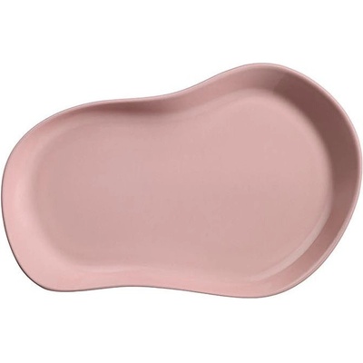Kütahya Porselen Súprava světle Ružových tanierikov Lux 28 x 19 cm 2 ks