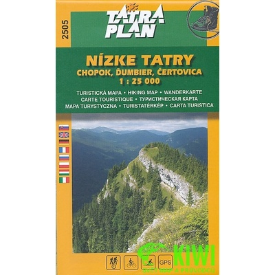 Nízke Tatry Chopok Ďumbier Čertovica 1:25 000