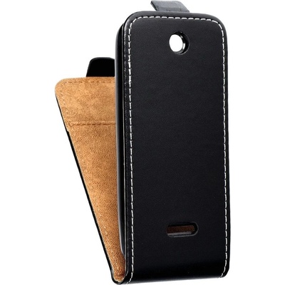 Pouzdro Forcell Slim Flip Flexi Nokia 225 Černé – Zboží Mobilmania