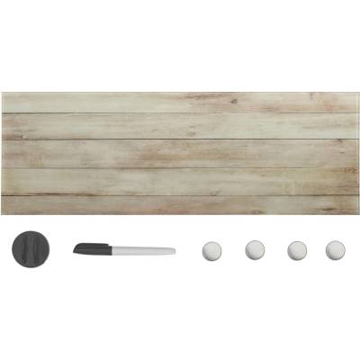 vidaXL Magnetická tabule na zeď Skleněná 60 x 20 cm