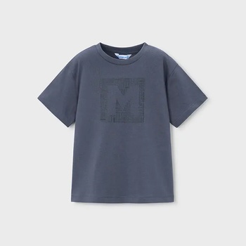 MAYORAL Тениска къс ръкав basic Тъмносив цвят за мини момче Mayoral