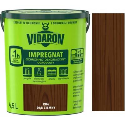 Impregnát na dřevo Vidaron R06 tmavý dub 4,50 l