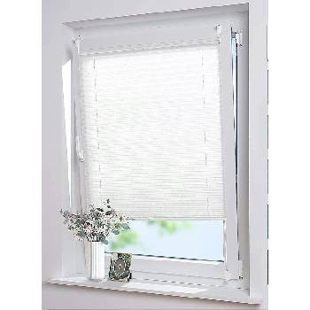 Image 1 of Grandekor Плисирана слънцезащитна полупрозрачна щора 130 х 80 см. , без необходимост от пробиване, бяла BZ80A130 Grandekor® 14185