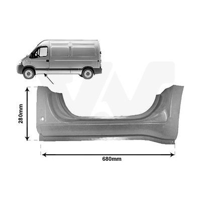 Nástupní panel VAN WEZEL 4387101