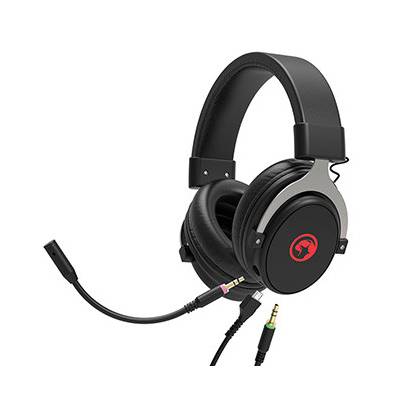 Marvo HG9052, slúchadlá s mikrofónom, drôtová čierna, 7.1 (virtualne), červeno podsvietená, 7.1 (virtuálne) typ USB