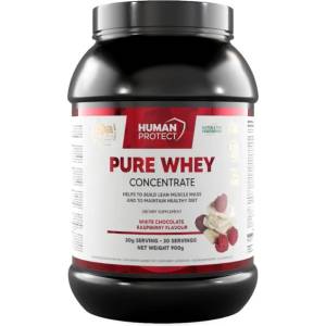 Human Protect Pure Whey Concentrate [900 грама] Бял шоколад с малини