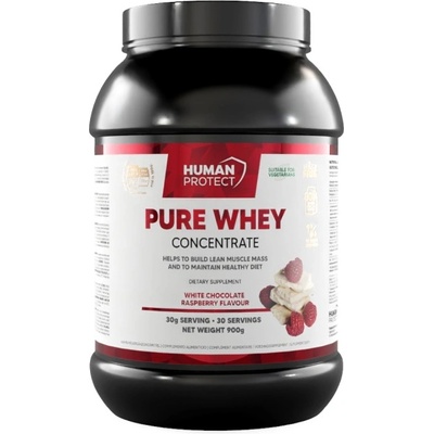 Human Protect Pure Whey Concentrate [900 грама] Бял шоколад с малини