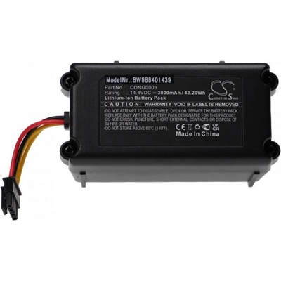 VHBW Батерия за Proscenic 780T / 790T / Vileda VR302, с жилище, 3000 mAh (888401439)