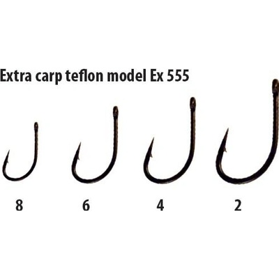 EXTRA CARP Teflon Serie 555 vel.6 10 ks