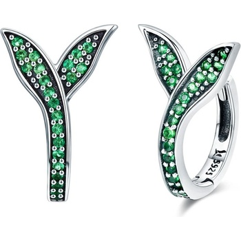 Olivie Russo strieborné náušnice príroda 3440