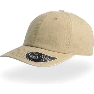 Atlantis Headwear KDigg 6 panelová vintage COT33409055599-khaki Khaki