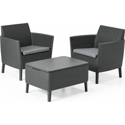 Keter SCANDI LINEA BALCONY Mountain Grey/Grafit