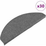 vidaXL Самозалепващи стелки за стъпала, 30 бр, сиви, 65x22, 5x3, 5 см (3365912)