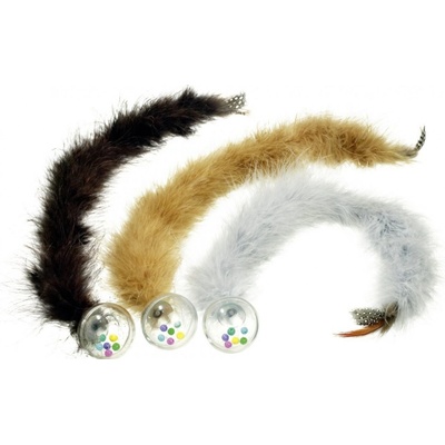 Karlie Míč chrastící s péřovým ocasem 45 cm