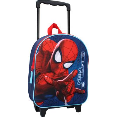 Vadobag Detský 3D ruksak na kolieskach Spiderman