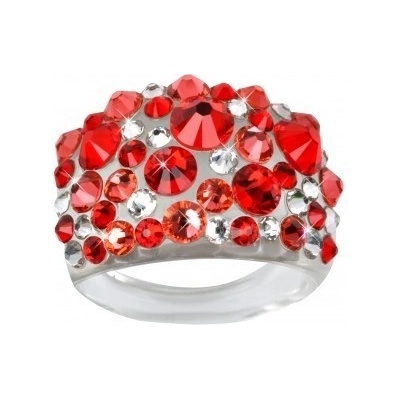 Prsten LEVIEN BY SWAROVSKI Bubble LIGHT SIAM RBB53LSI