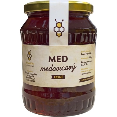 Včelařství Kvasnička med medovicový lesní 950 g