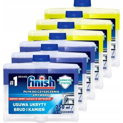 Finish čistič do myčky 3 x 250 ml REGULAR + 3 x 250 ml CITRON