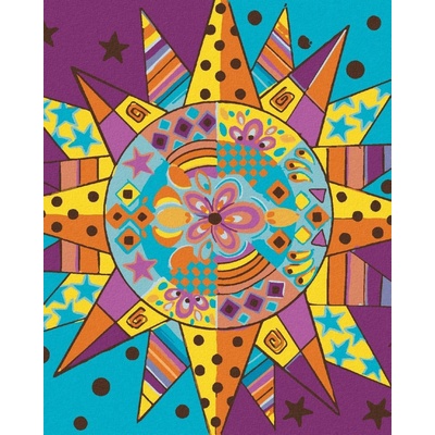 zuty Malování Podle Čísel Slunce 2 Jonna James 40 x 50 Cm Plátno Rám