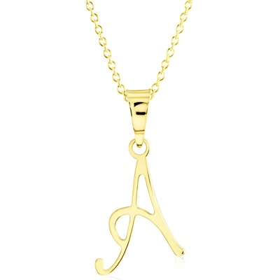 Gemmax Zlatý řetízek s písmenem „A“ GUSYN-42111-36261
