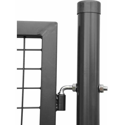 Brána 1000/1200/50x50 mm – jednokrídlová záhradná brána, antracit