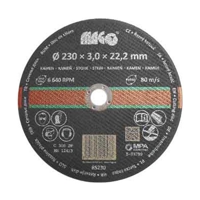 MAGG Řezný kotouč na kámen 230x3,0x22,2mm