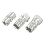 Hama Комплект адаптери за сателитен приемник, 2 x F-Plugs and F-Sockets (305119) - caretech