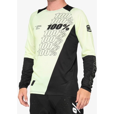 100% s dlhým rukávom R-CORE lime black pánsky