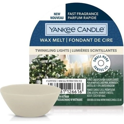 Yankee Candle Twinkling Lights Zářící světýlka vonný vosk do aromalampy 22 g