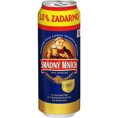 Smädny Mních pivo pack 10° 6 x 0,5 l (plech)
