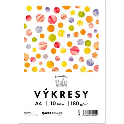 Krpa Výkresy 180 g A4 10 ks farba biela