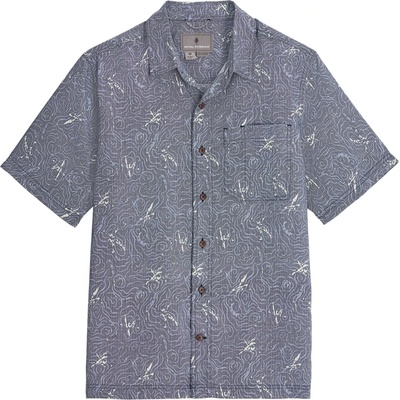 Royal Robbins Мъжка риза с копчета Royal Robbins Camino Pucker S/S Shirt - Naval Kayaker Pt (033-2703-0613)