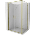 Mexen Exo-B Duo златна прозрачна душ кабина с врата 110 x 95 см - 814-110-095-50-00 (814-110-095-50-00)