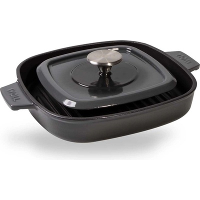 Woll Grilovací pánev Iron na indukci s poklicí 24 cm šedá