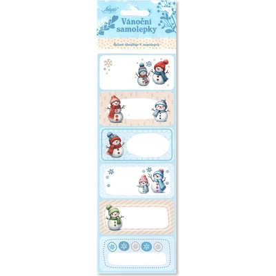 Nekupto Vánoční samolepky na dárky 050 Sněhuláci, 6 ks – Zboží Dáma