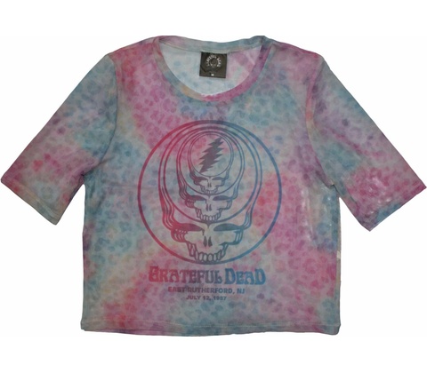 Grateful Dead Concentric Skulls Modrá