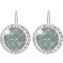 JSB Bijoux Opály s krištáľovými kameňmi Swarovski Australian Shadow 92400025aust (Ag 925/1000, 2,1 g)