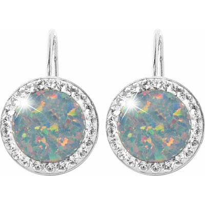 JSB Bijoux Opály s krištáľovými kameňmi Swarovski Australian Shadow 92400025aust (Ag 925/1000, 2,1 g)