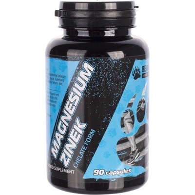 Bear Foot Nutrition Magnesium + Zinek chelátová forma 90 kapslí