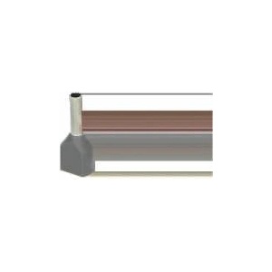 ORNO GROUP Double insulated sleeve, maximum section 2.5mm? , length of copper sleeve 10mm, Blister 25 pcs