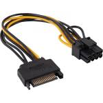 Akyga AK-CA-80 SATA/PCI-Express 6+2-пинов кабел за адаптер 0, 15 м (AK-CA-80)