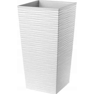 Kadax Květináč plast bílý 19 x 19 x 36,5 cm