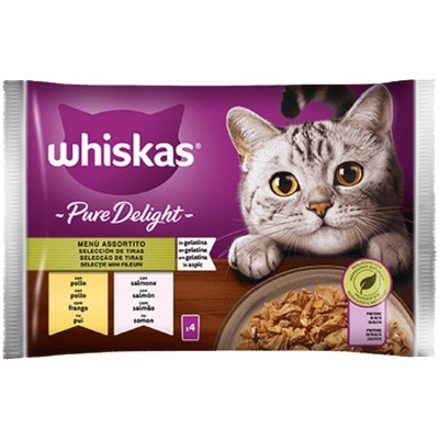 Whiskas Пауч Pure Delight Микс Меню в желе - паучове за котки