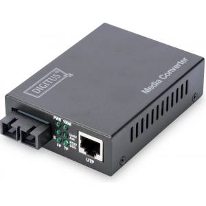 DIGITUS DN-82020-1 мрежов медиен конвертор 100 Мбит/с 1310 nm Мулти режим Черен (DN-82020-1)