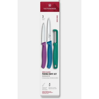 Victorinox Swiss Classic sada kuchyňských nožů a škrabky 3 ks 6.7116.33C1