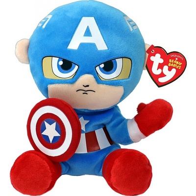 postavička Ty Beanie Babies Marvel Captain America 15 cm