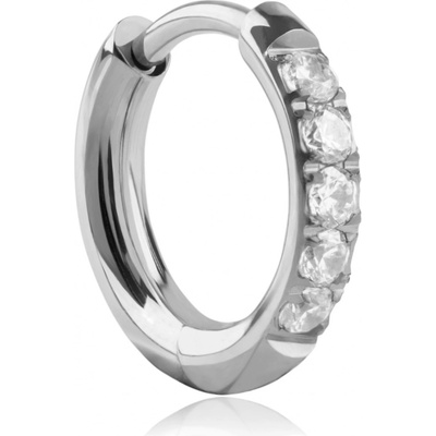 Troli Ocelová kruhová single náušnice se zirkony VHLLE2008S – Zbozi.Blesk.cz