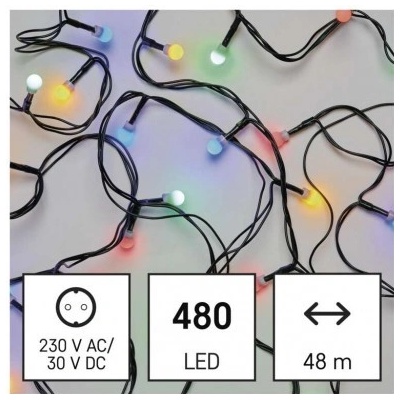 Emos D5AM07 LED cherry– kuličky 48 m